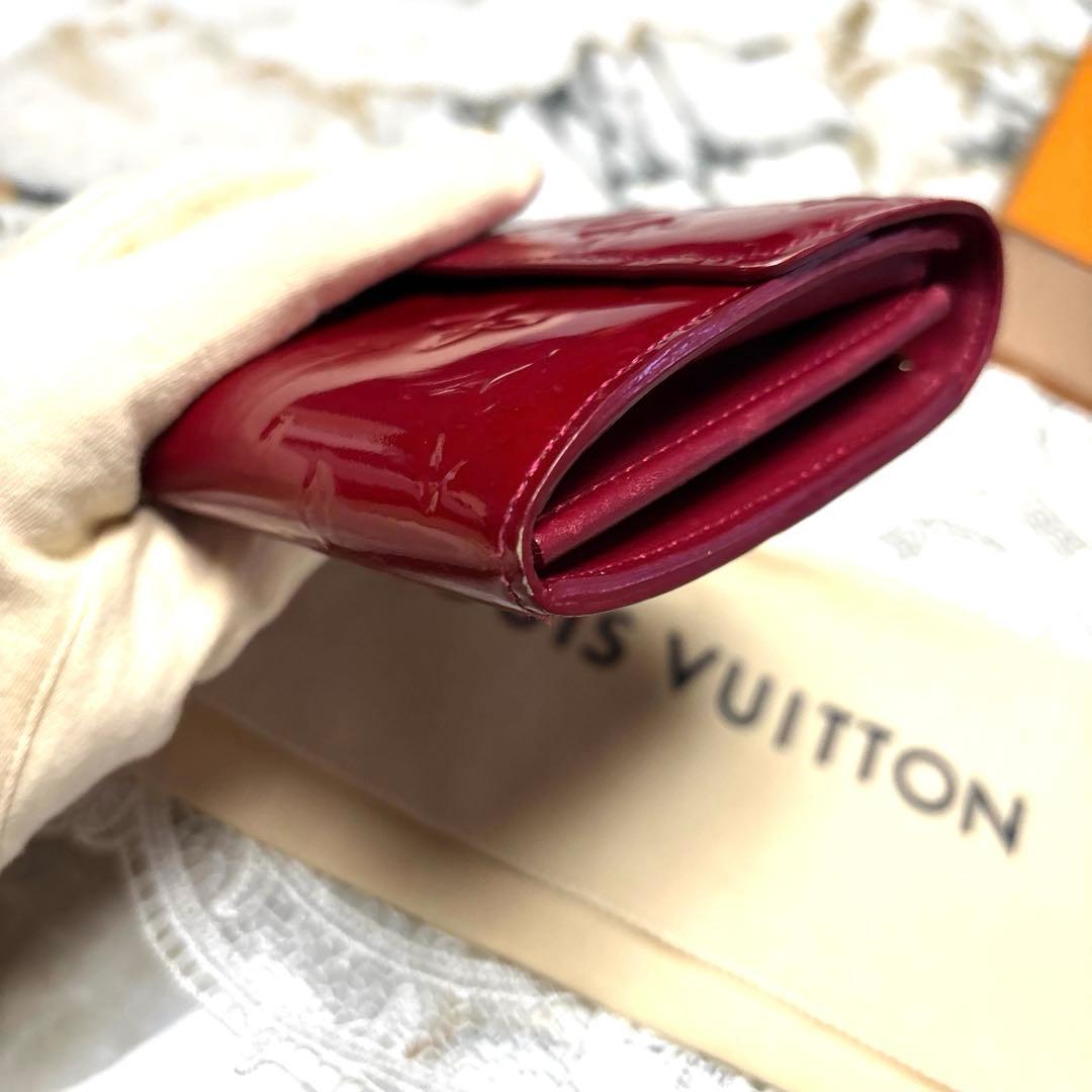 LOUIS VUITTON ルイヴィトン　長財布　ヴェルニ　赤