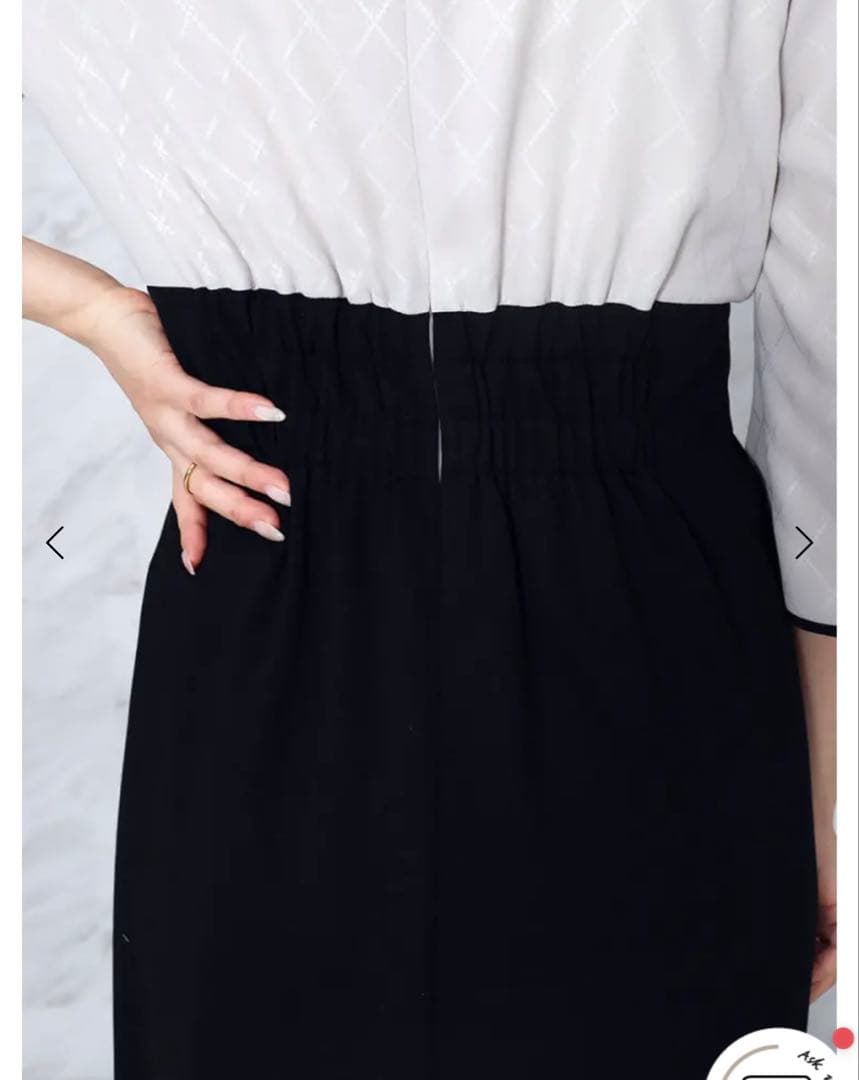 【今期新品未使用】ヤマダヤ　スカーフタイブラウスコンビワンピース　FENNEL