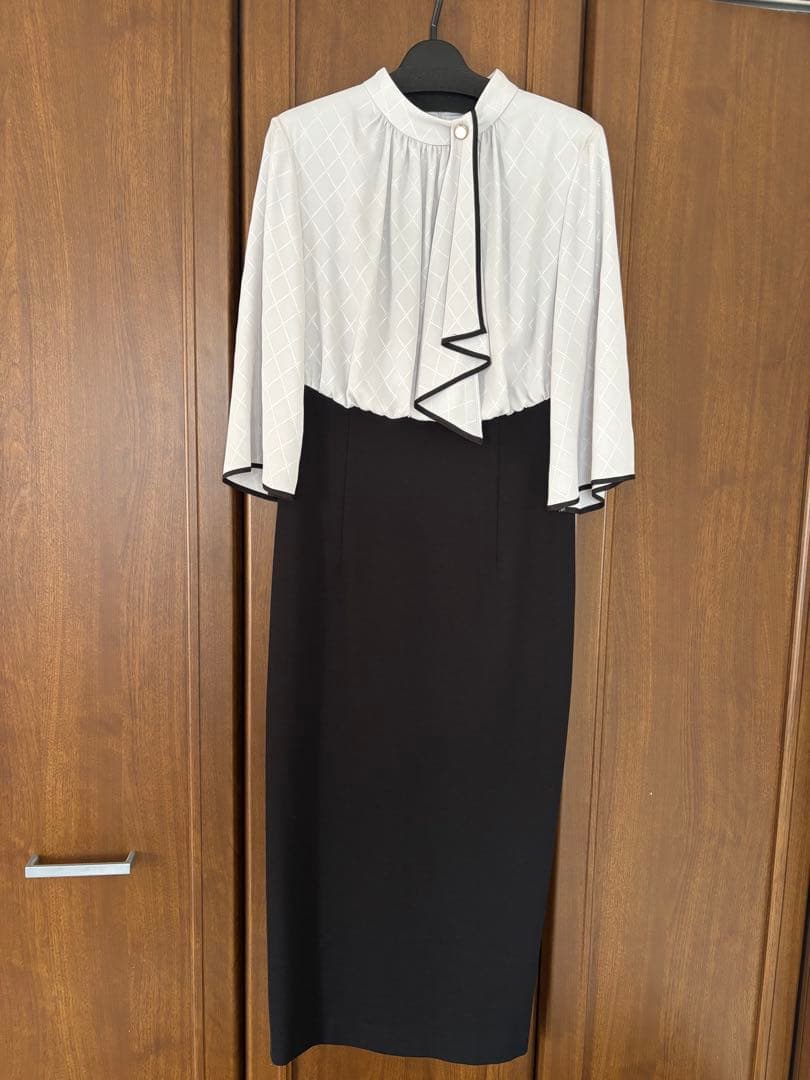 【今期新品未使用】ヤマダヤ　スカーフタイブラウスコンビワンピース　FENNEL