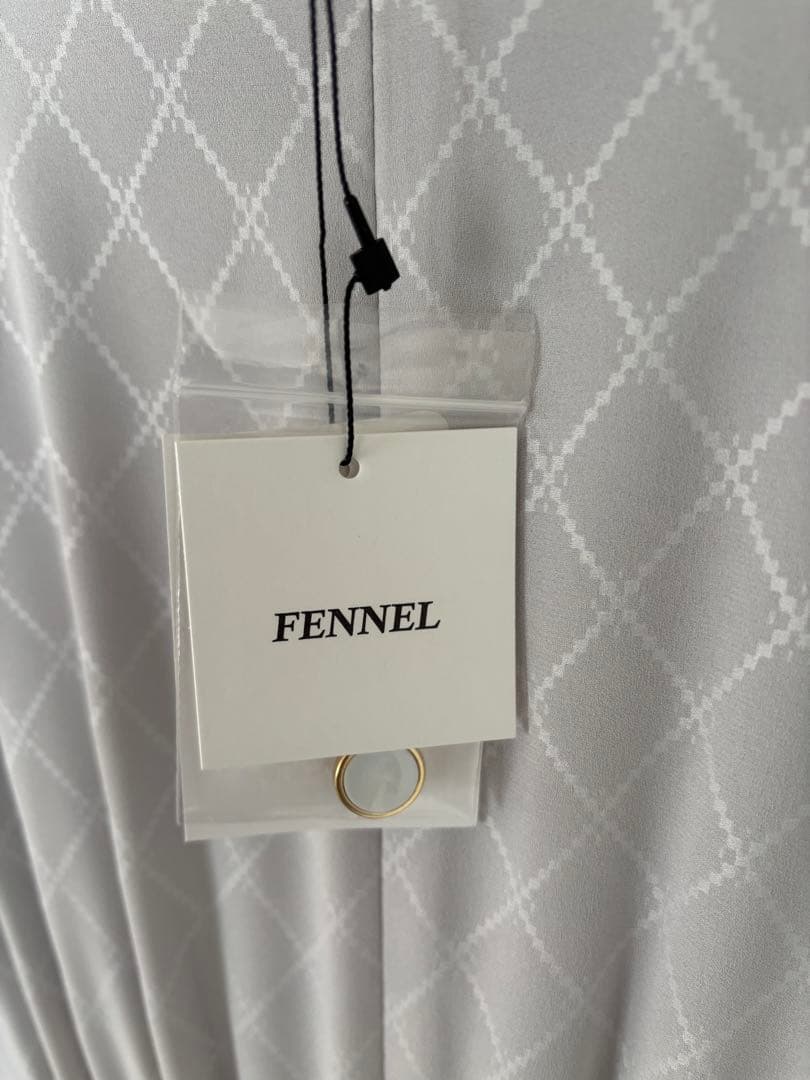 【今期新品未使用】ヤマダヤ　スカーフタイブラウスコンビワンピース　FENNEL