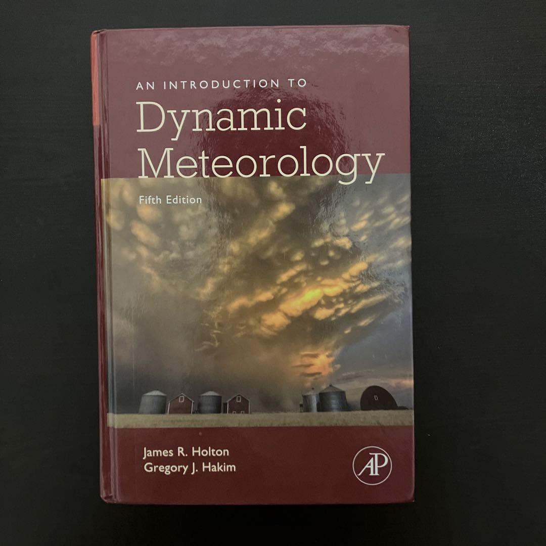 洋書 An Introduction to Dynamic Meteorology