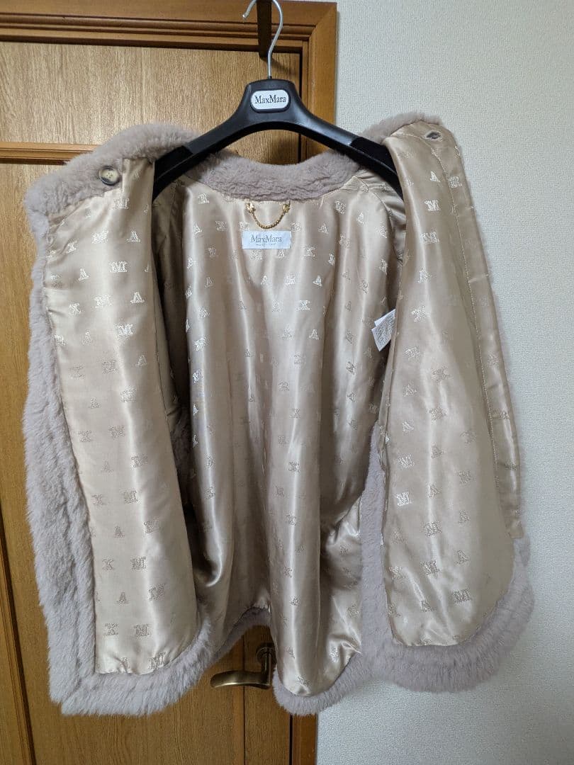 【美品】MaxMara テディベアケープ