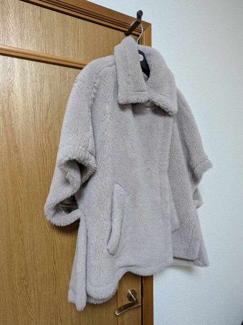 【美品】MaxMara テディベアケープ