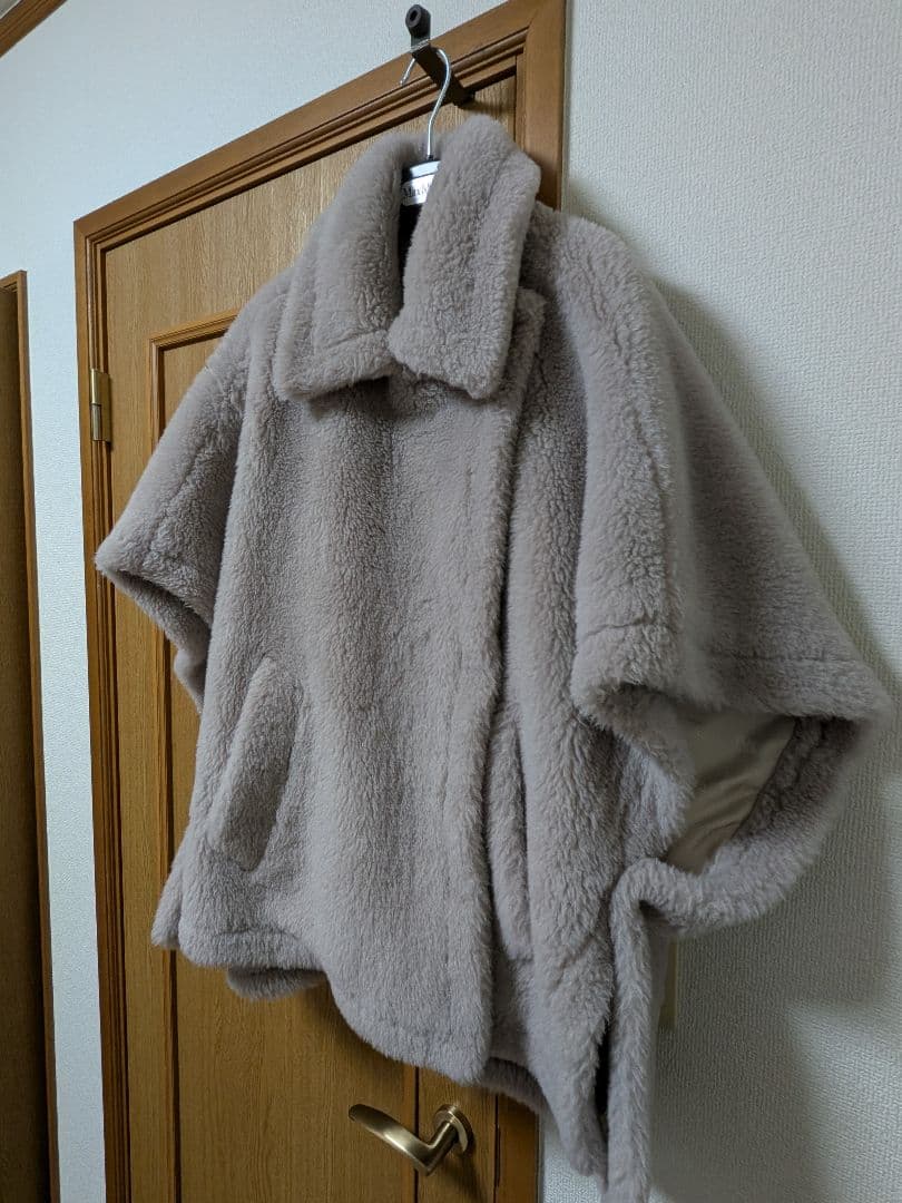 【美品】MaxMara テディベアケープ
