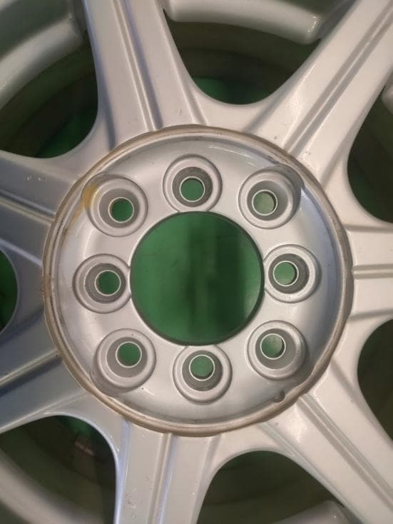 ☆４穴マルチ☆社外アルミホイール☆ジャンク品☆＠56