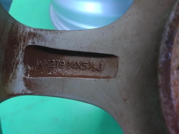 ☆４穴マルチ☆社外アルミホイール☆ジャンク品☆＠56