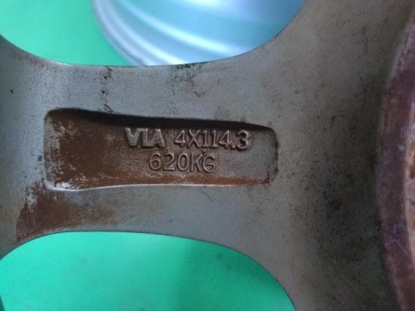 ☆４穴マルチ☆社外アルミホイール☆ジャンク品☆＠56