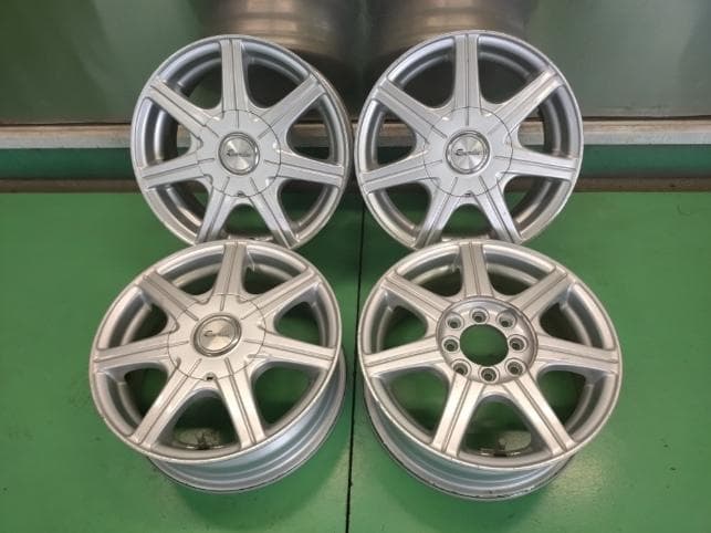 ☆４穴マルチ☆社外アルミホイール☆ジャンク品☆＠56