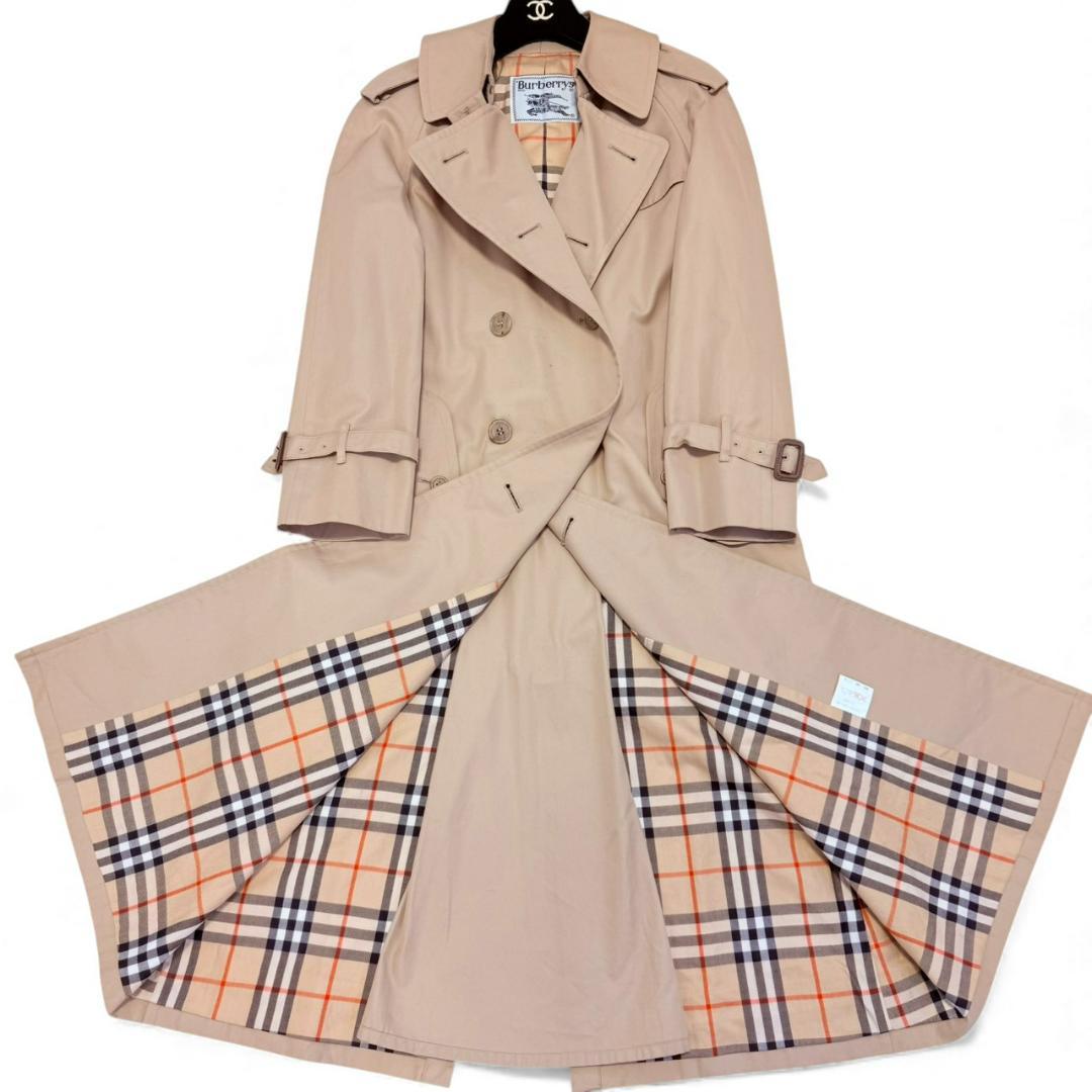 BURBERRY ノバチェック ヴィンテージ 綿 レディース M トレンチコート