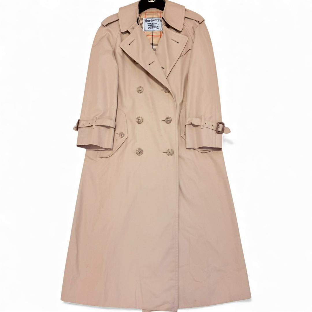 BURBERRY ノバチェック ヴィンテージ 綿 レディース M トレンチコート