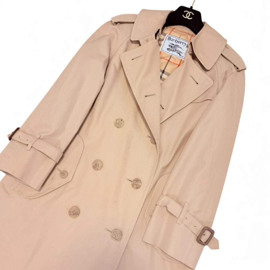 BURBERRY ノバチェック ヴィンテージ 綿 レディース M トレンチコート