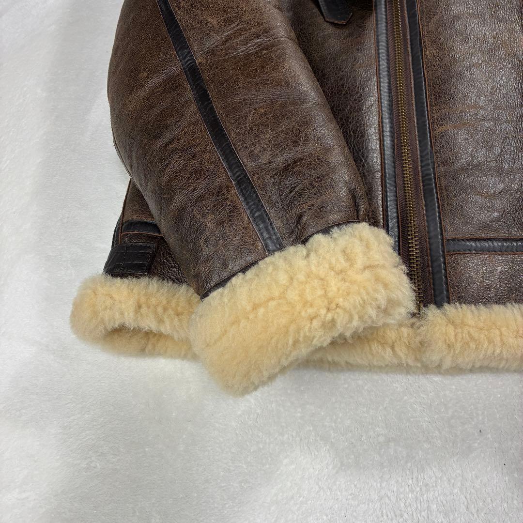 早い者勝ち！HANAI B-3フライトジャケット ムートンジャケット レザー M