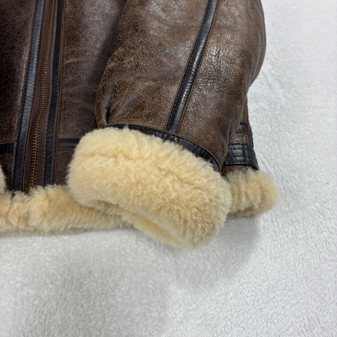 早い者勝ち！HANAI B-3フライトジャケット ムートンジャケット レザー M