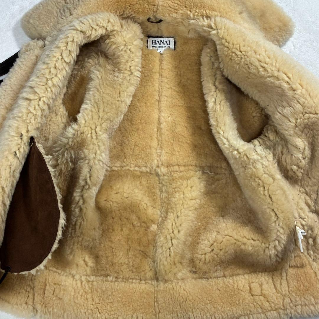 早い者勝ち！HANAI B-3フライトジャケット ムートンジャケット レザー M