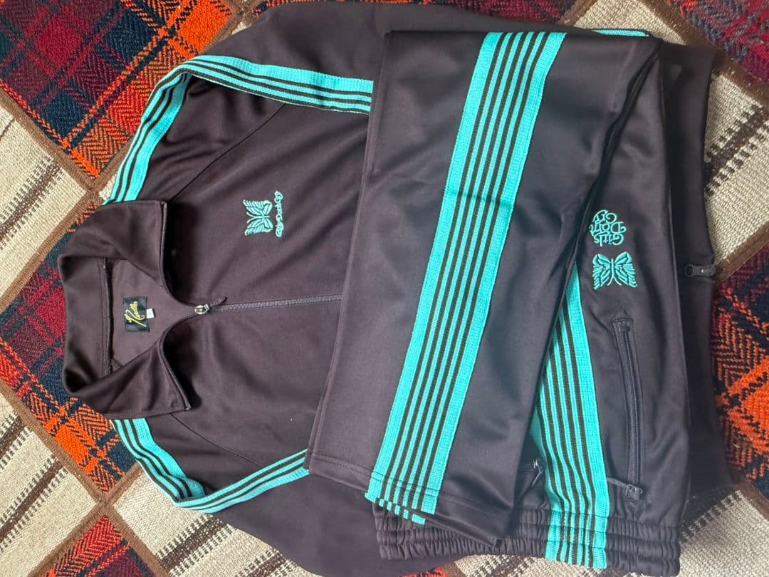 ニードルス　ブラウン/ターコイズ ジャージセット