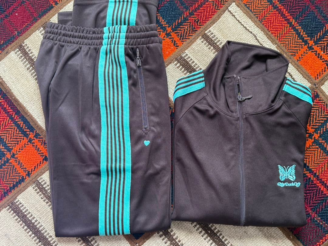 ニードルス　ブラウン/ターコイズ ジャージセット