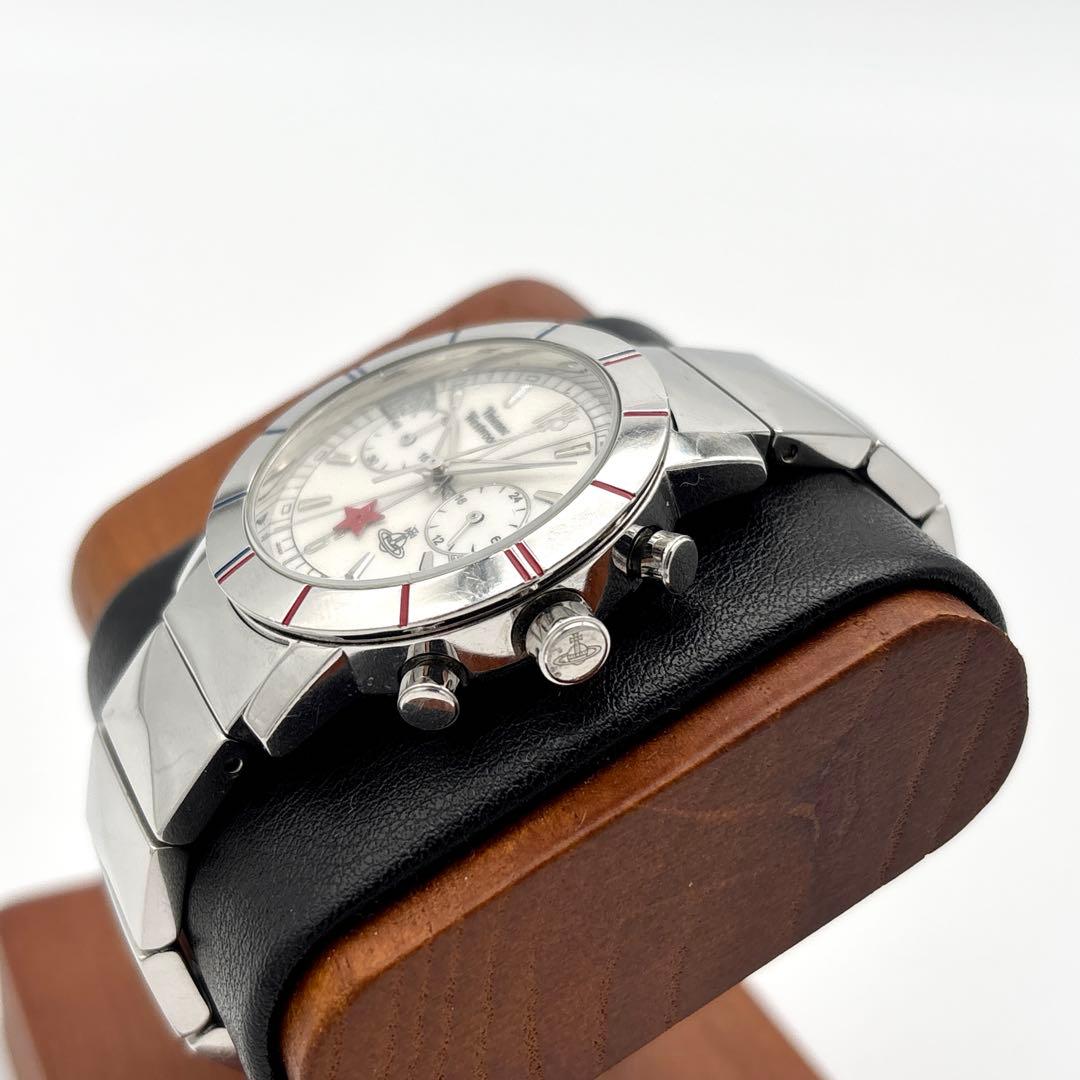 【希少・電池交換済】vivienne westwood スモセコ クロノグラフ