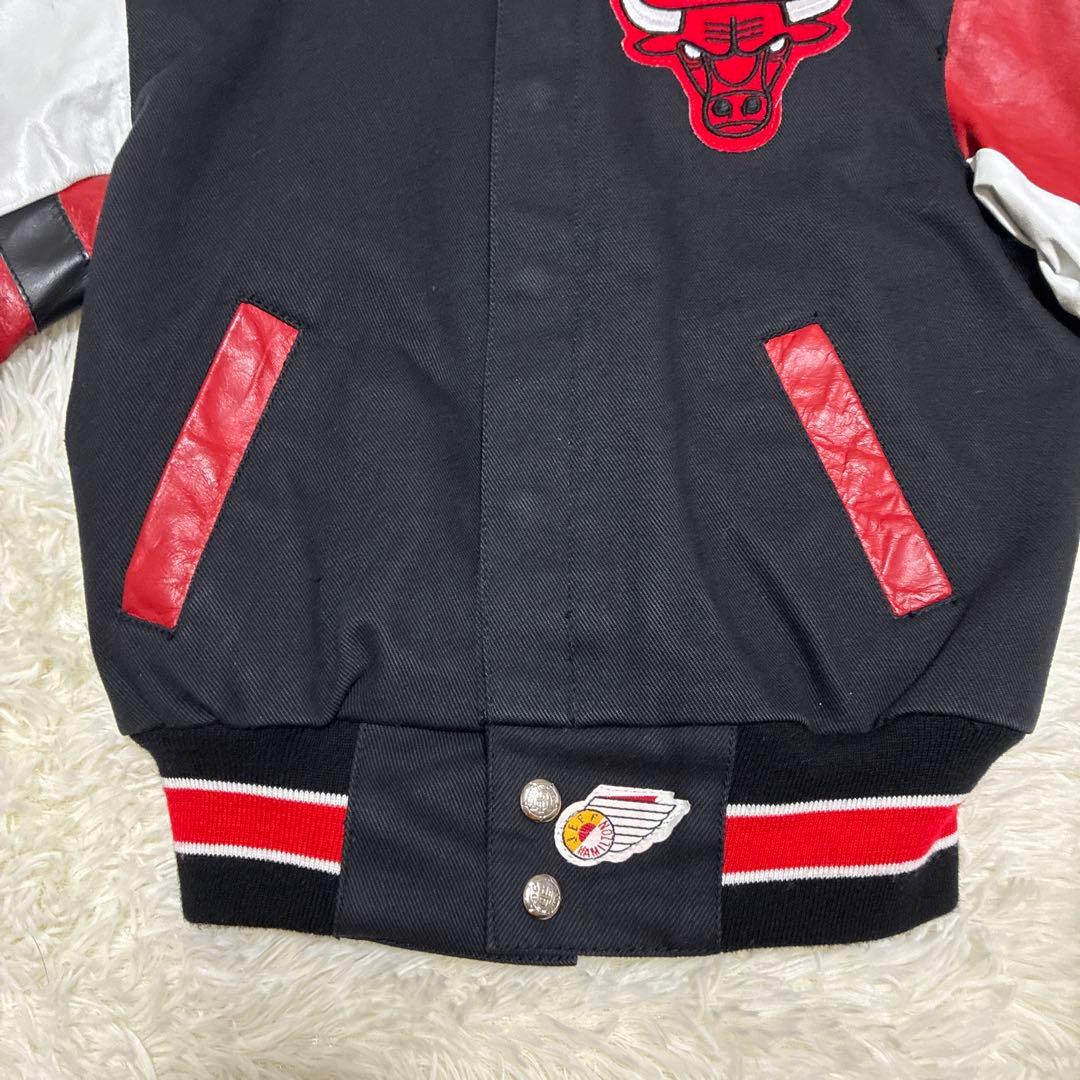 【超希少・USA製】ジェフハミルトン NBA シカゴブルズ スタジャン M