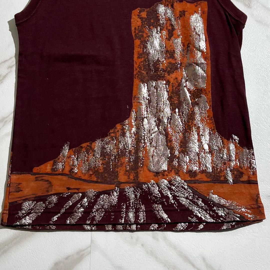 入手困難✨ イッセイミヤケ ノースリーブ タンクトップ プリント メンズ