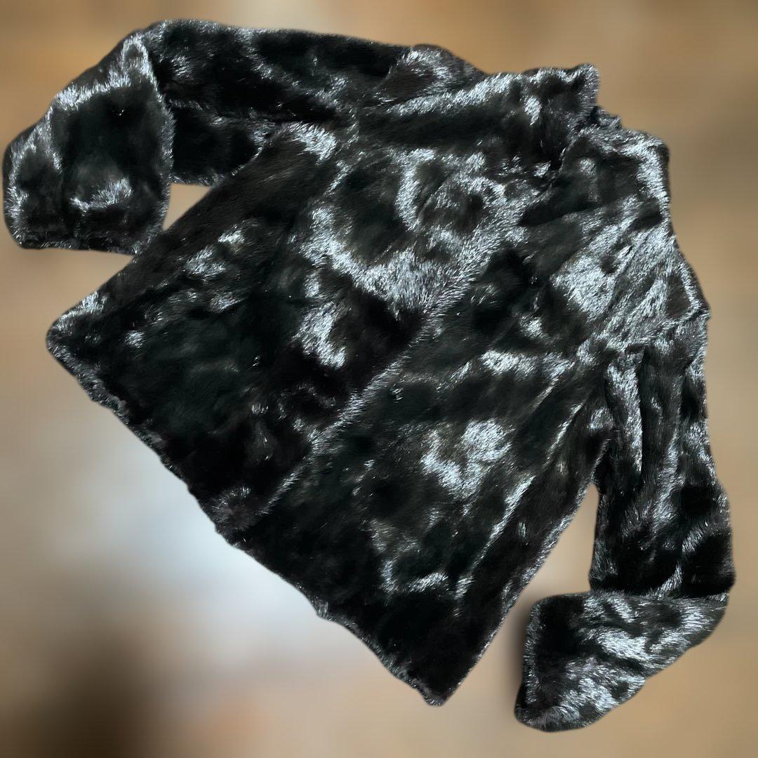 ミンク・リアルファージャケット・黒系