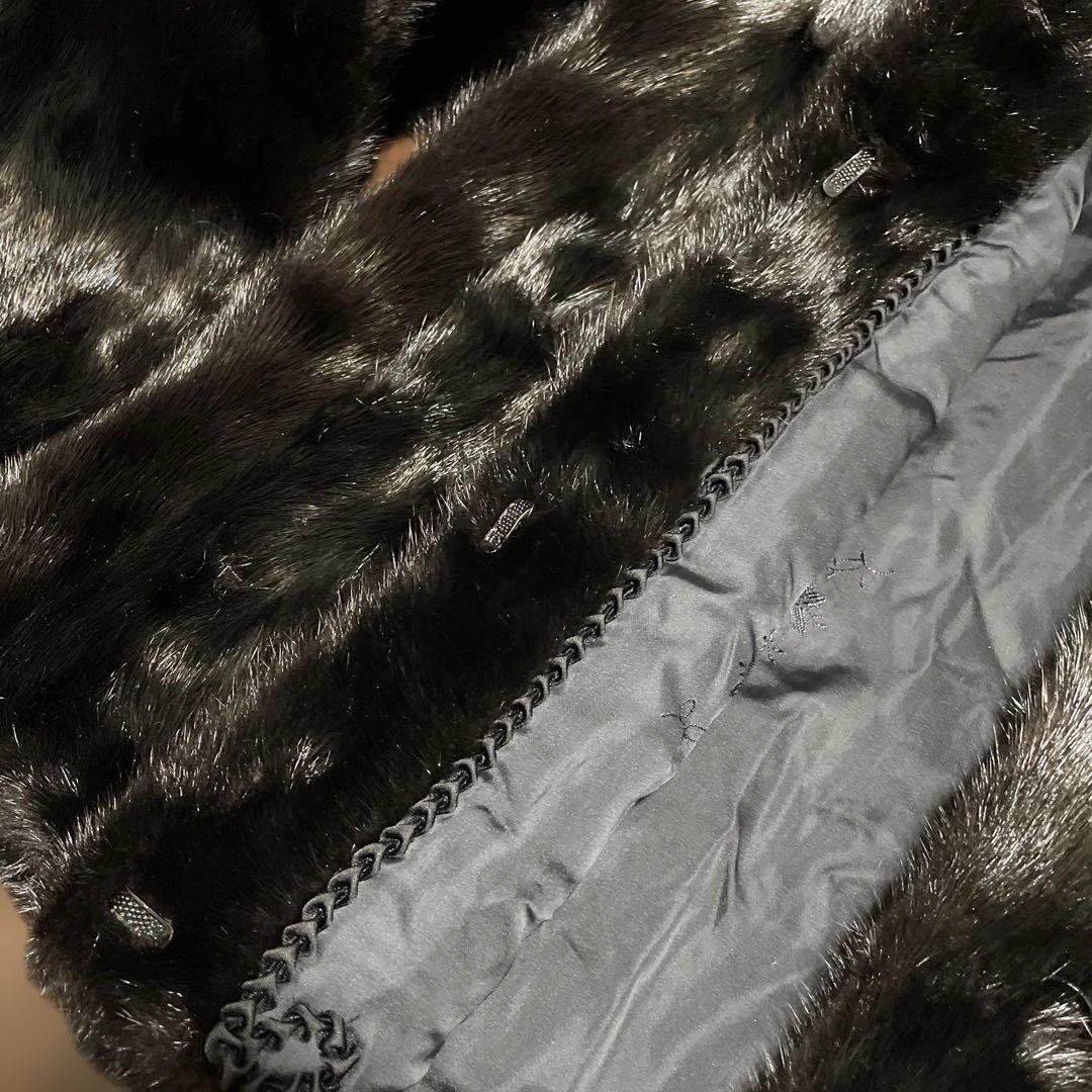 ミンク・リアルファージャケット・黒系