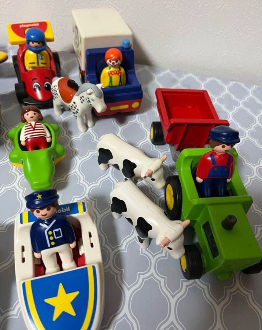 プレイモービル　123 playmobil　乗り物　ハウス　お家　まとめ売り人形