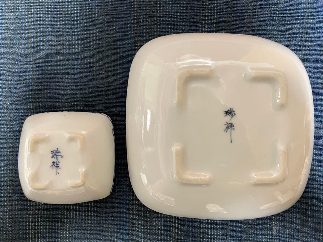 古伊万里　骨董 刺身皿と醤油皿のセット　各５客