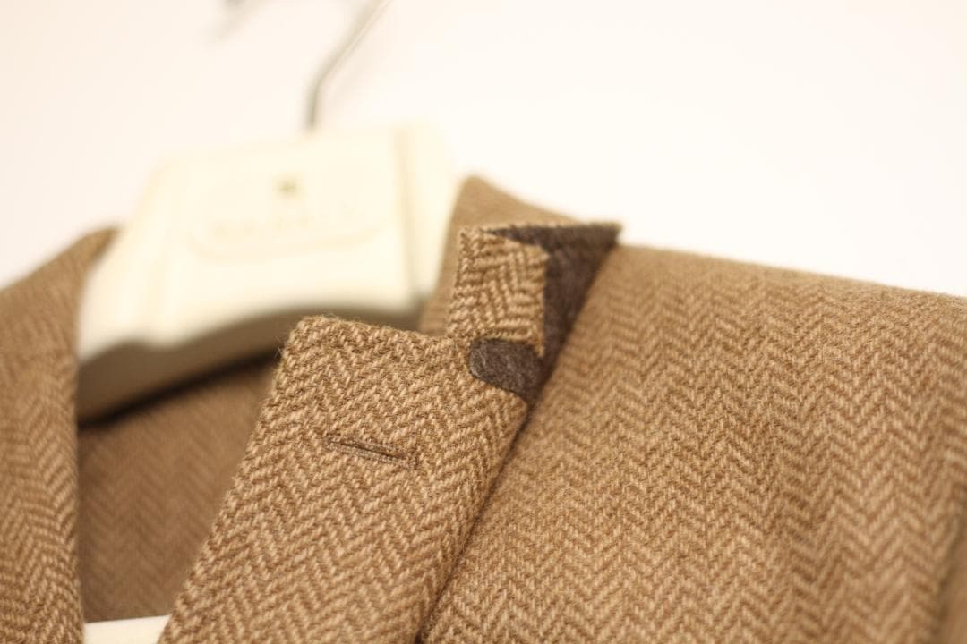 【極美品/イタリア製】Drake's ヘリンボーン ウール ジャケット 36