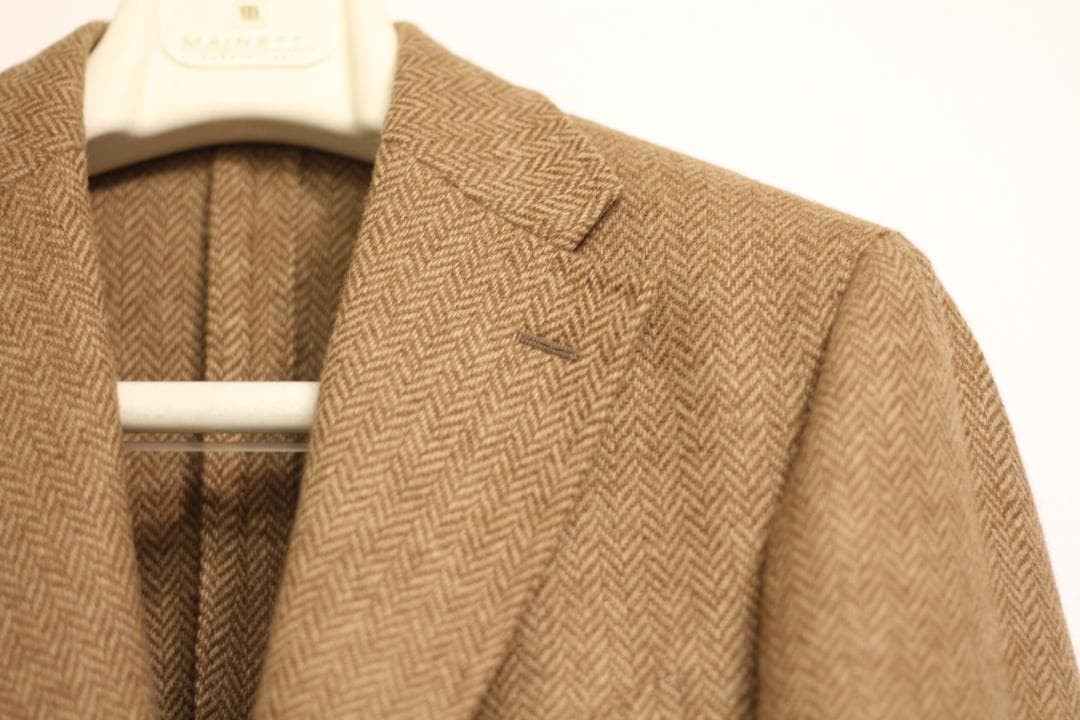 【極美品/イタリア製】Drake's ヘリンボーン ウール ジャケット 36