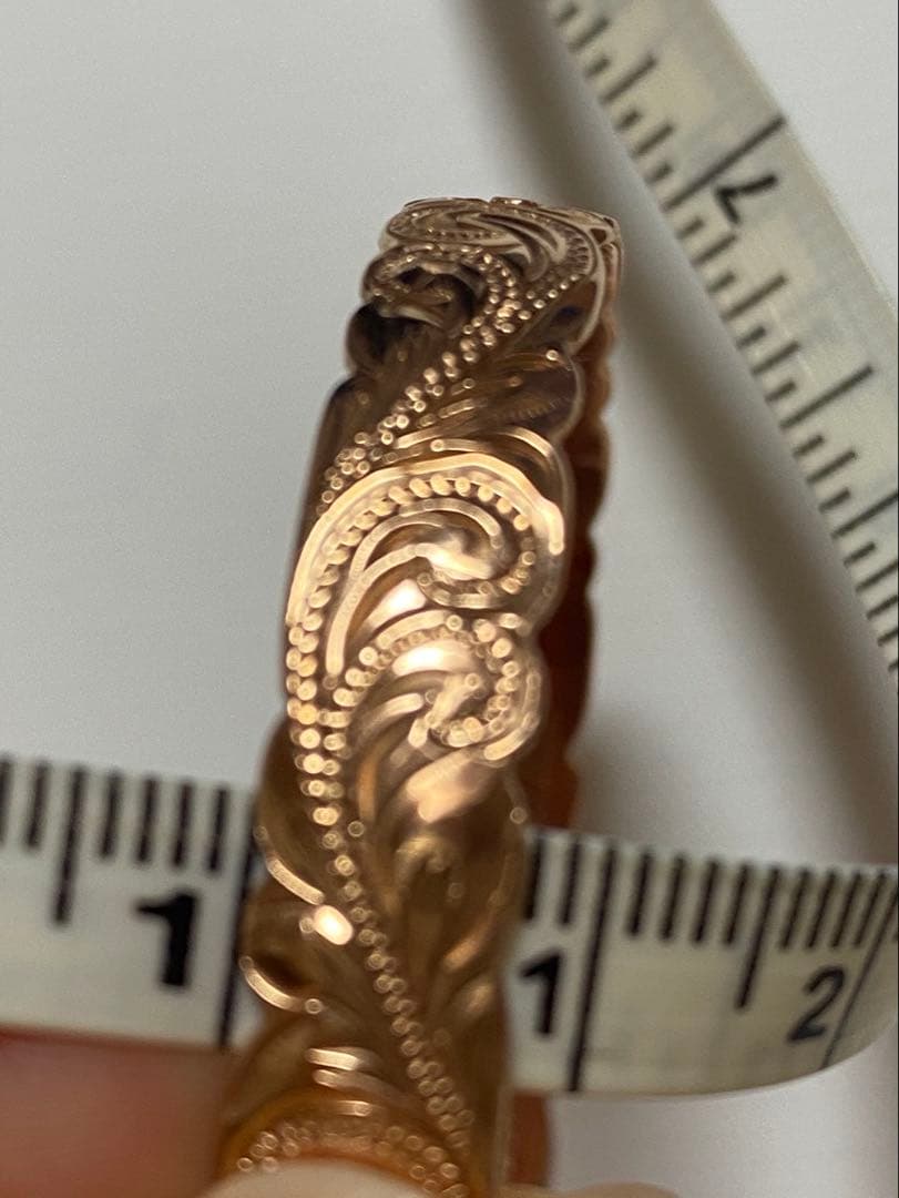 ハワイアンジュエリー　バングル　14K ピンクゴールド