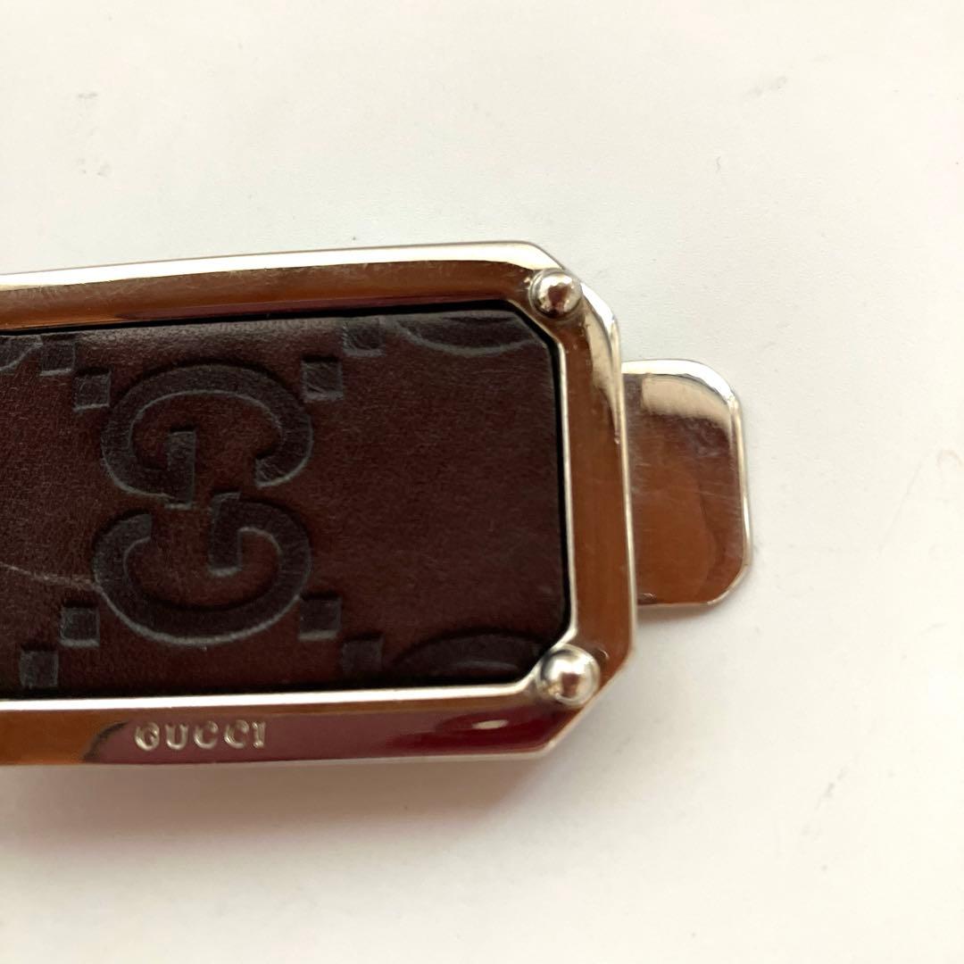 【極美品】GUCCI グッチ シマ レザー マネークリップ