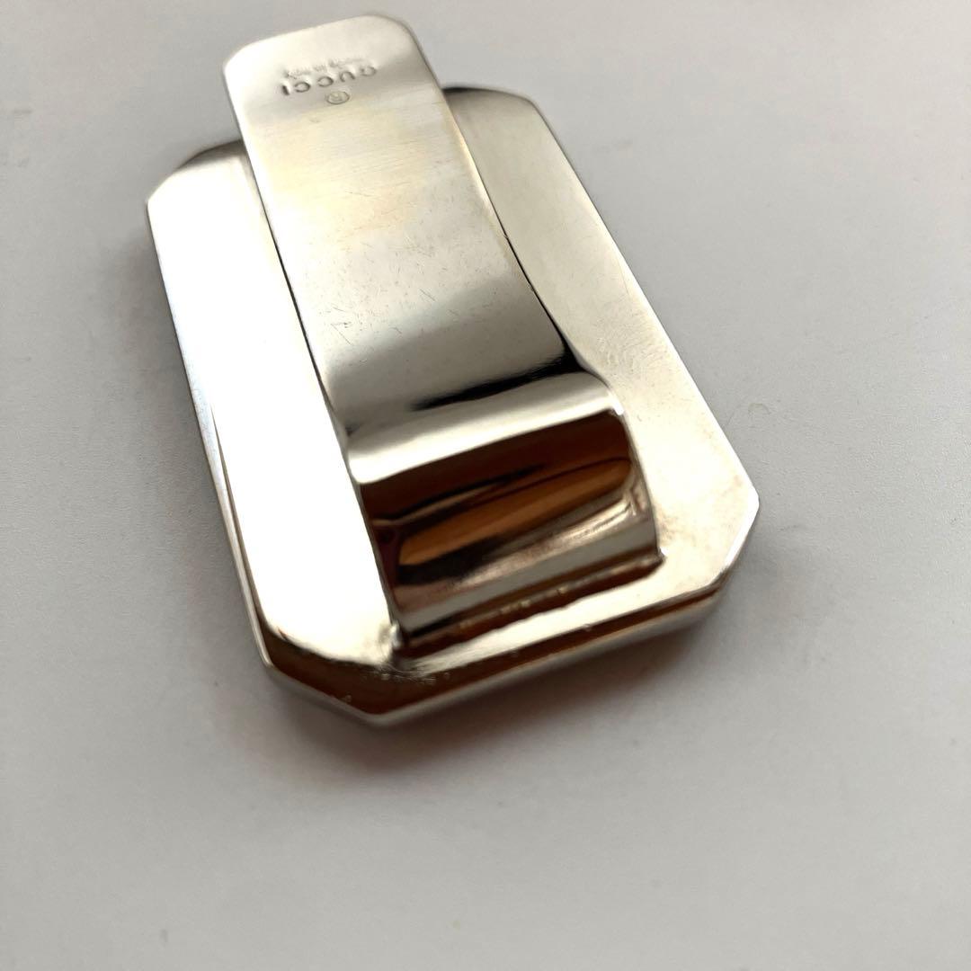 【極美品】GUCCI グッチ シマ レザー マネークリップ