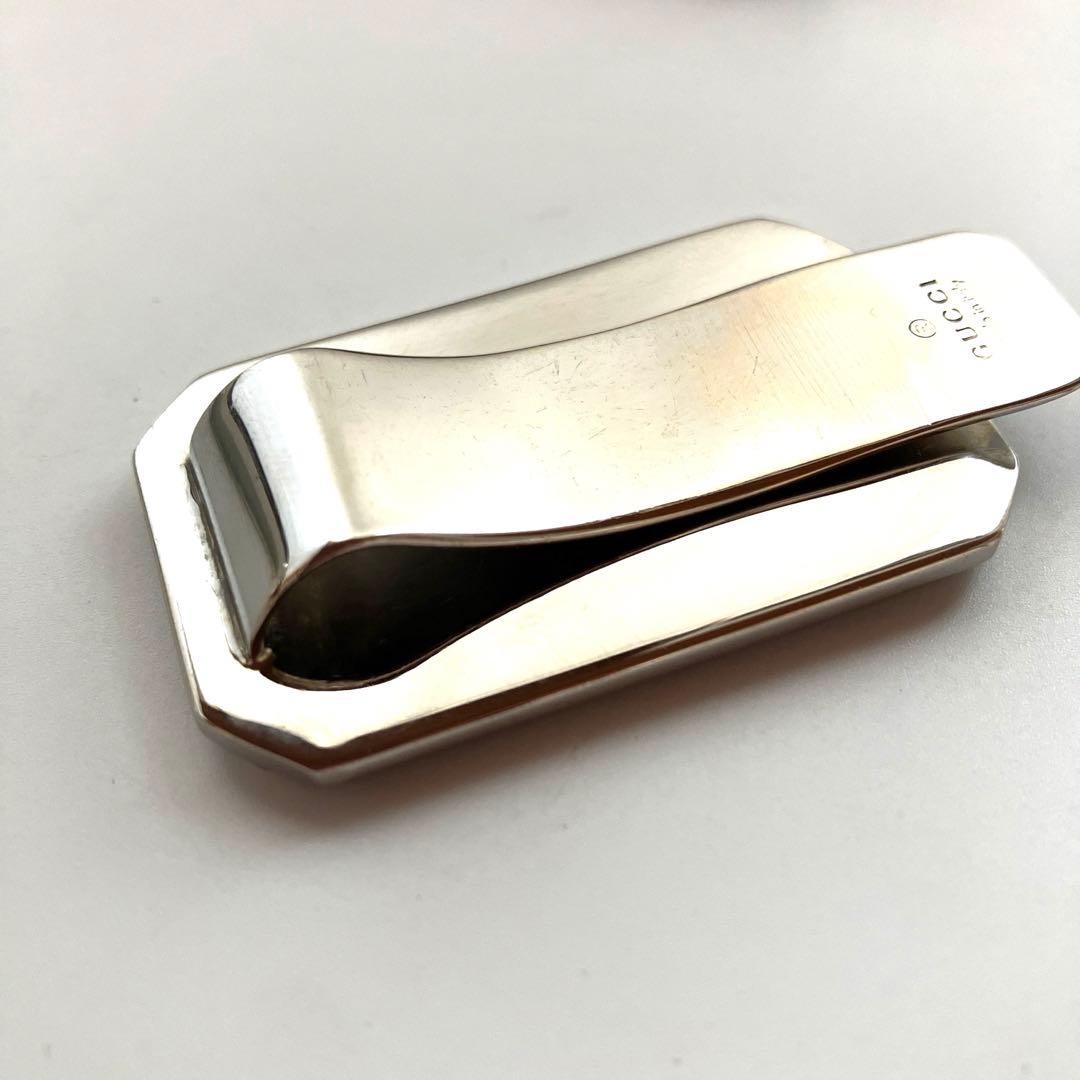 【極美品】GUCCI グッチ シマ レザー マネークリップ