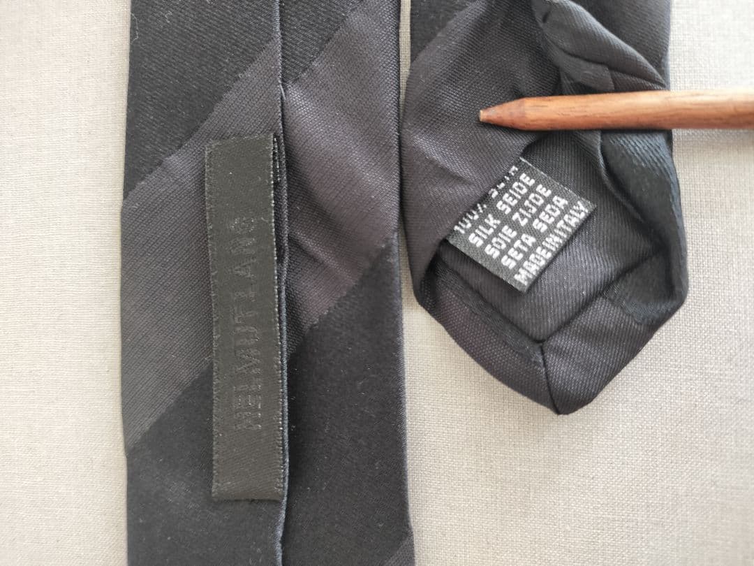 小物 HELMUT LANG Silk Narrow Regimental Tie