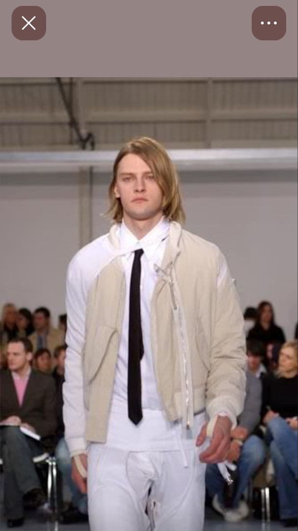 小物 HELMUT LANG Silk Narrow Regimental Tie