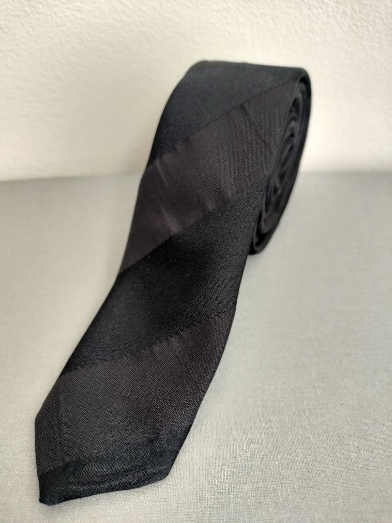 小物 HELMUT LANG Silk Narrow Regimental Tie