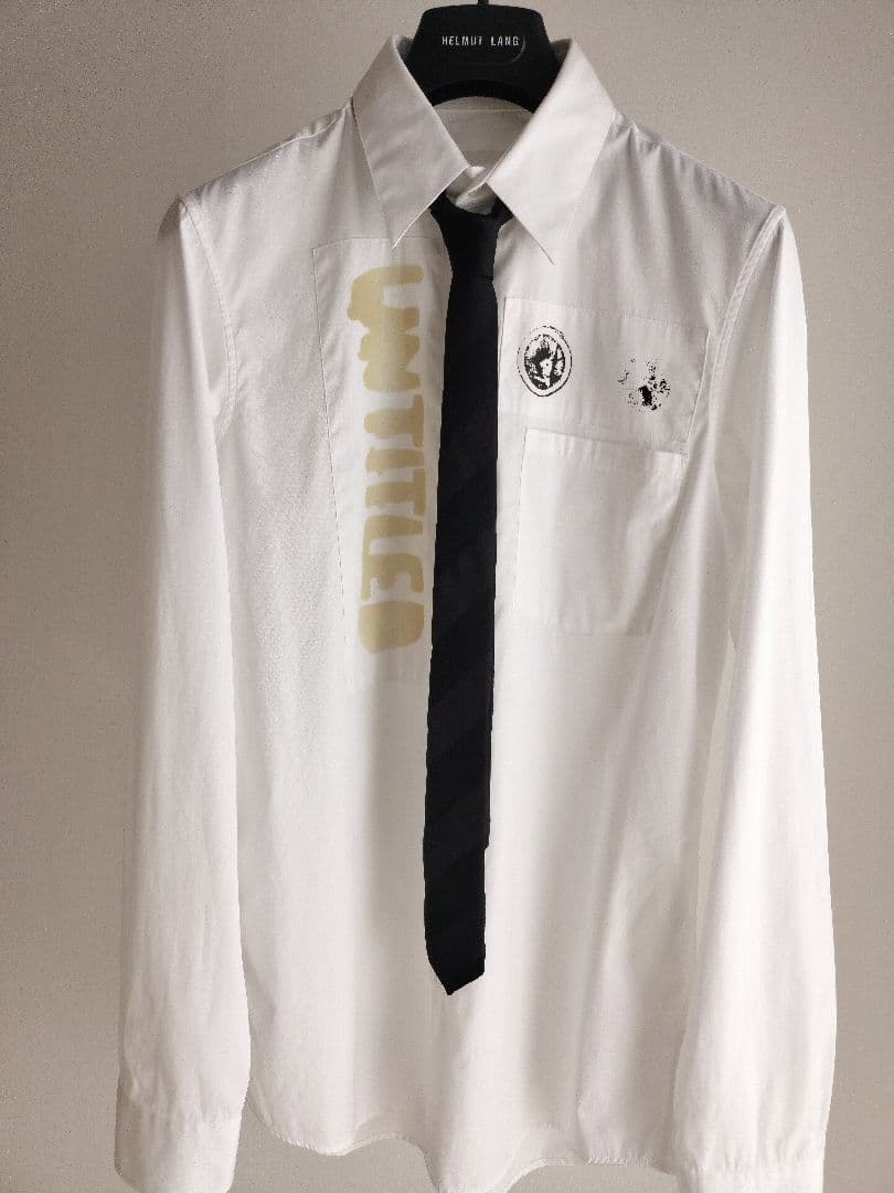 小物 HELMUT LANG Silk Narrow Regimental Tie