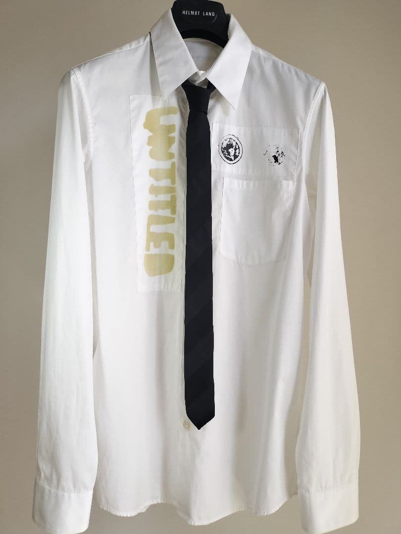 小物 HELMUT LANG Silk Narrow Regimental Tie
