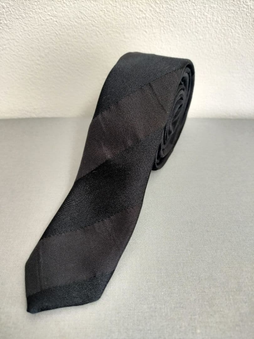 小物 HELMUT LANG Silk Narrow Regimental Tie