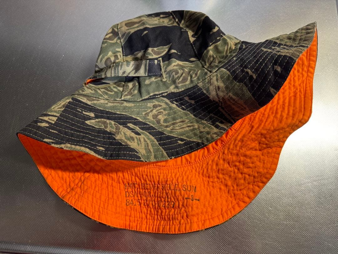 MASH製タイガーリバーシブルサンハット armyデニムハット バズリクソン