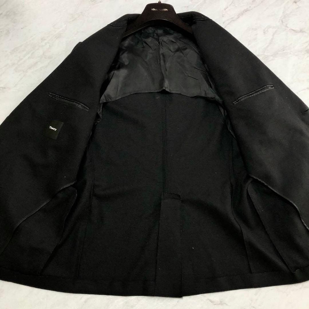 【美品】 Theory セットアップ Clinton メルトン ブラック L