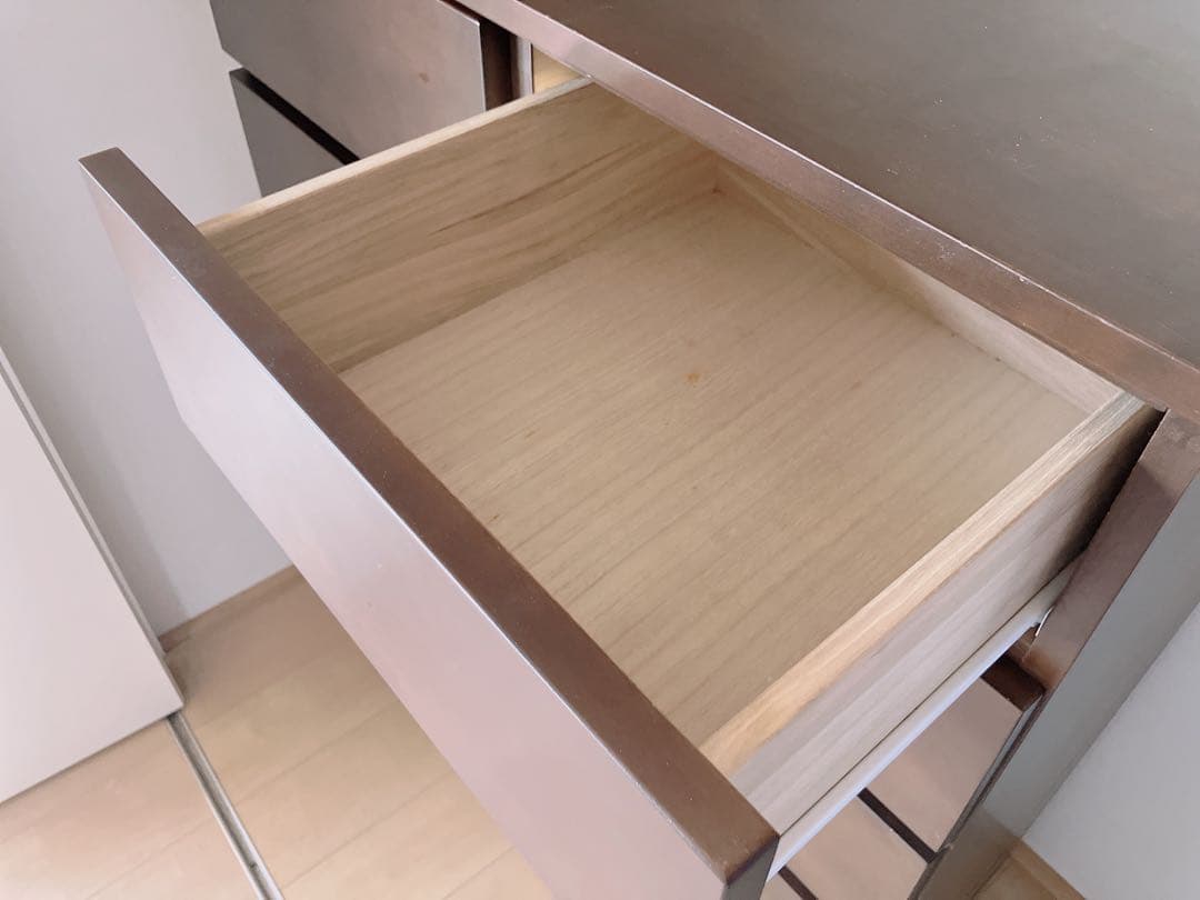 【美品 送料込】ブラウン 木製 チェスト タンス 6段