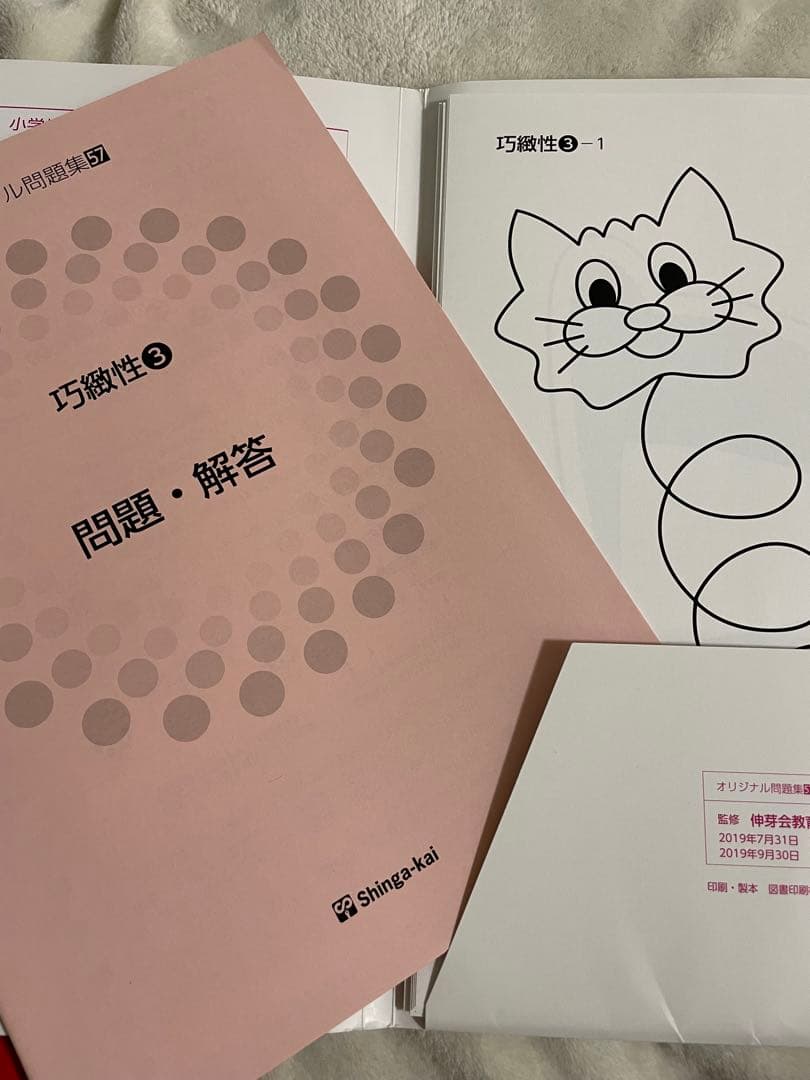 伸芽会　改訂版　新版　オリジナル問題集全63冊 小学校受験　ペーパー、絵画対策