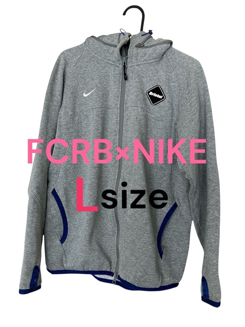 大人気FCRB×NIKE コラボ　グレー フルジップジャージ