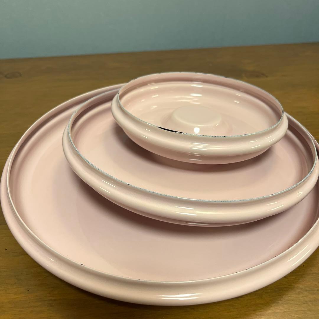 イマン　花柄ホーロー小物入れ3個セット