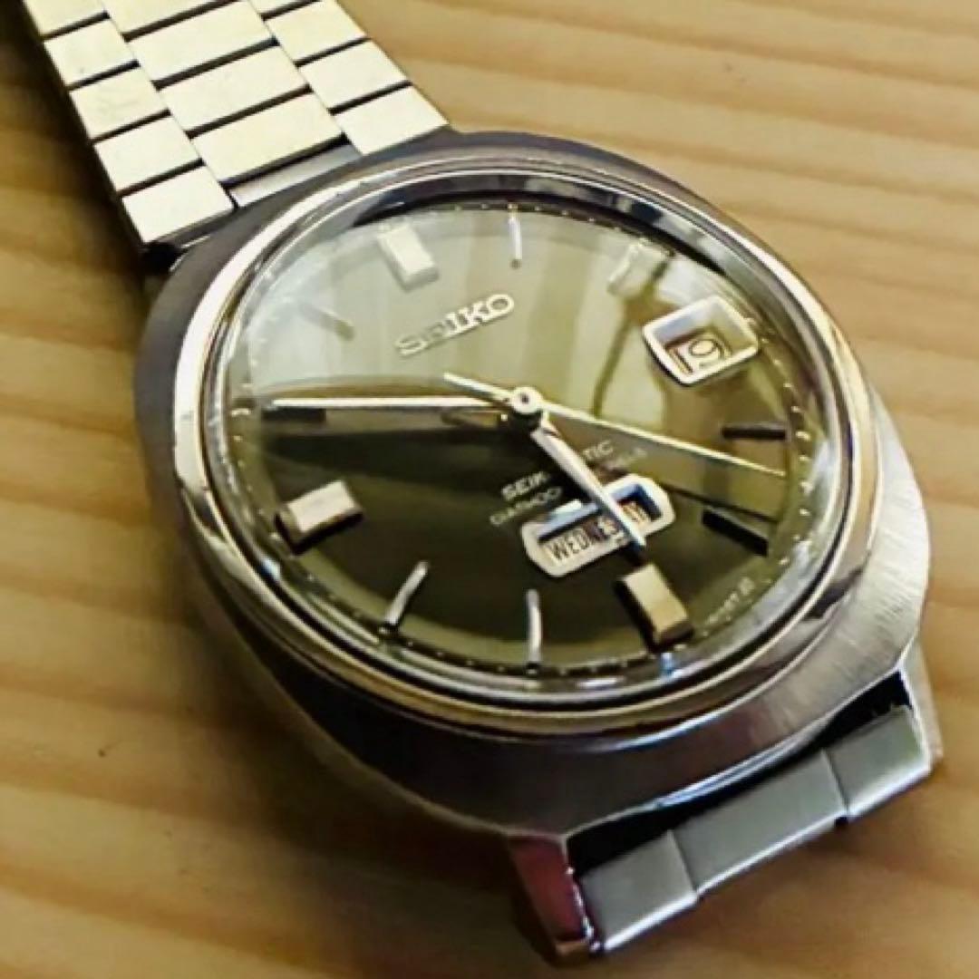 1966年製造セイコー マチック2トーン黒文字盤￼自動巻きレア美品動作良好