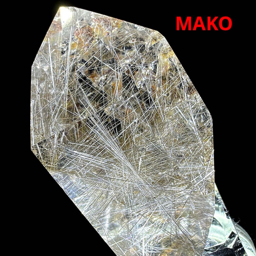 M1873☆ルチルクォーツ六角柱68g☆ミナスジェライス州産☆天然石　原石