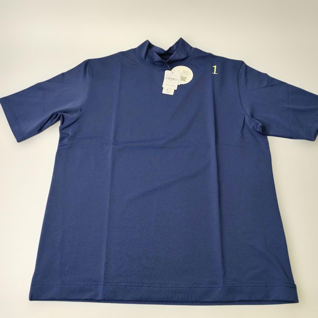 ※新品未使用タグ付き※HERG１モックネック半袖シャツ