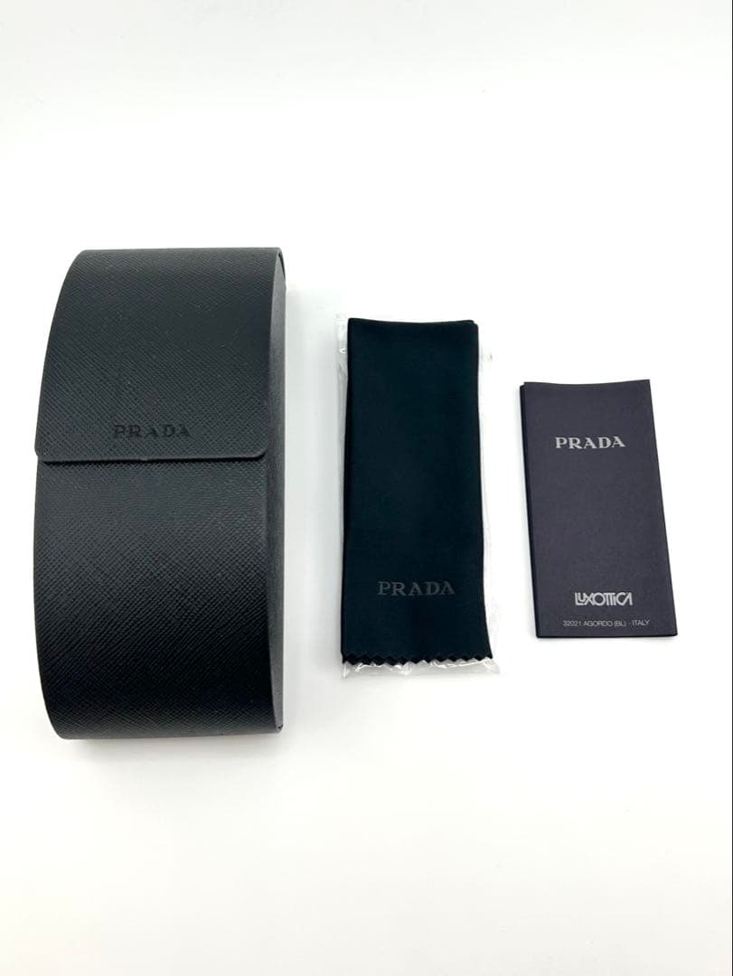 極美品・付属品完備✨　プラダ　サングラス　ハーフリム　スクエア　ロゴ刻印　Y2K