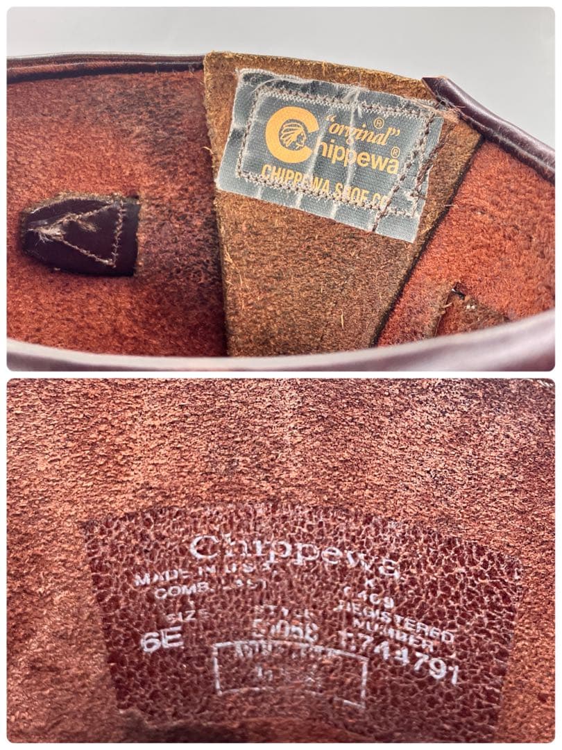 チ*ズ様 ☆美品☆ chippewa 91068 6E赤茶エンジニアブーツ オイ